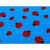 Vet/Dry Bed *Rubberback* Blue Ladybug