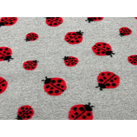 Vet/Dry Bed *Rubberback* Grey Ladybug