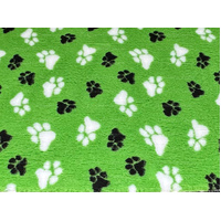 Vet/Dry Bed *Rubberback* Lime White Black Paws