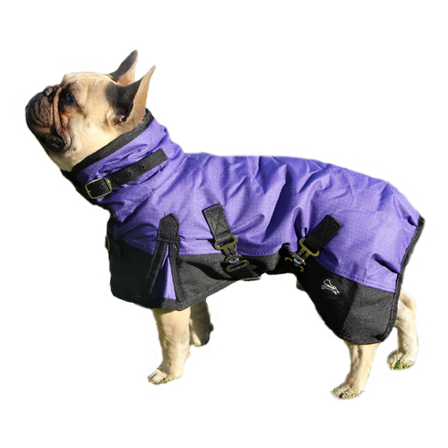 Lilcracka Dog Rain Coat 40cm Purple