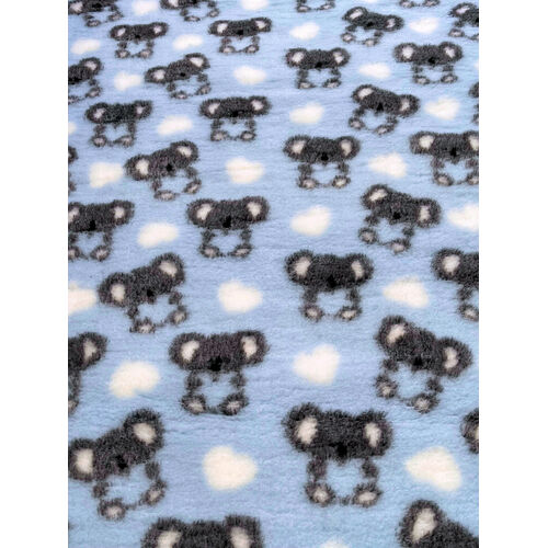 Vet/Dry Bed *Rubberback* Blue Koala *** 50cm Long x 1.5m wide ***